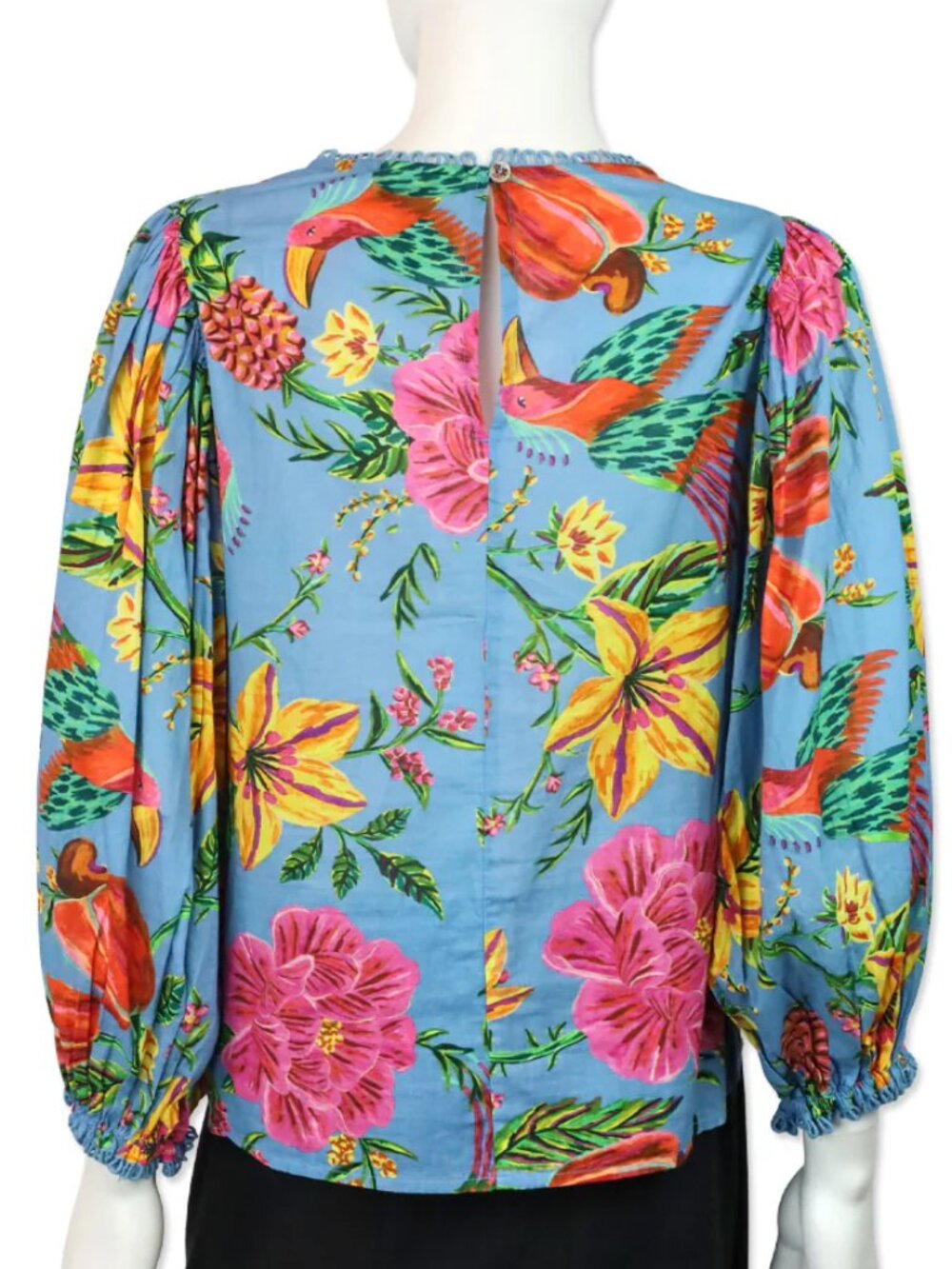 FARM Rio Blue Toucans Garden Blouse - Picture 2 of 11